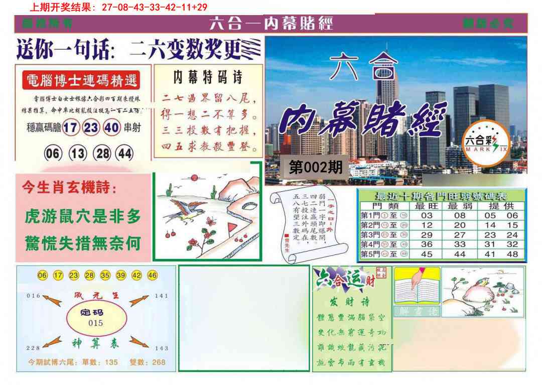 002期内幕赌经[图]