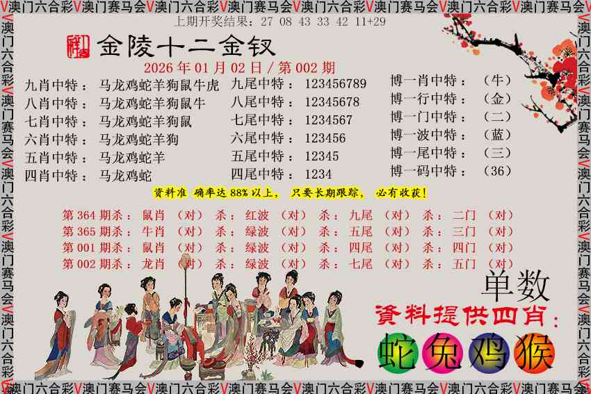 002期金陵十二金钗[图]