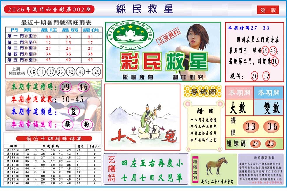002期彩民救星A[图]