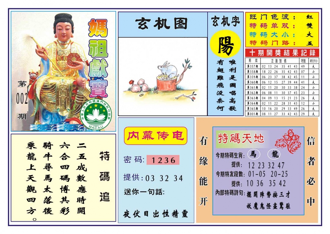 002期马祖献宝[图]