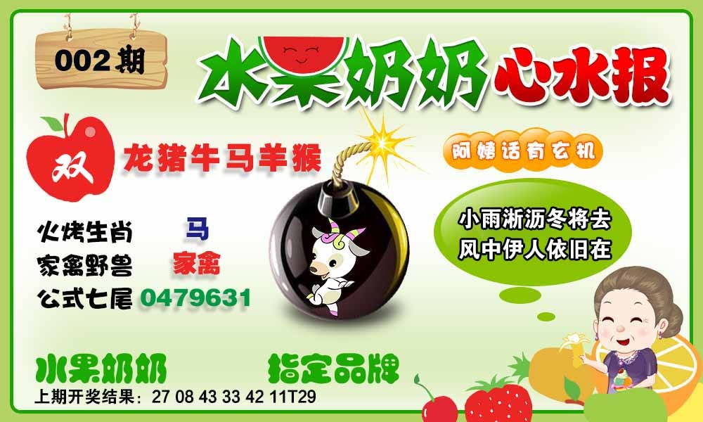 002期水果心水报[图]