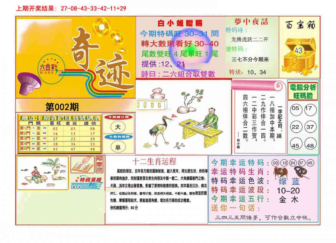 002期九龍奇迹A(推荐)[图]