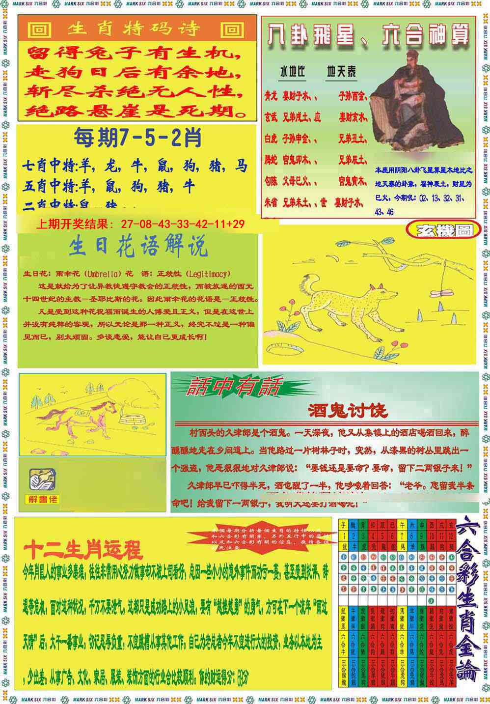 002期九龍马经B(推荐)[图]