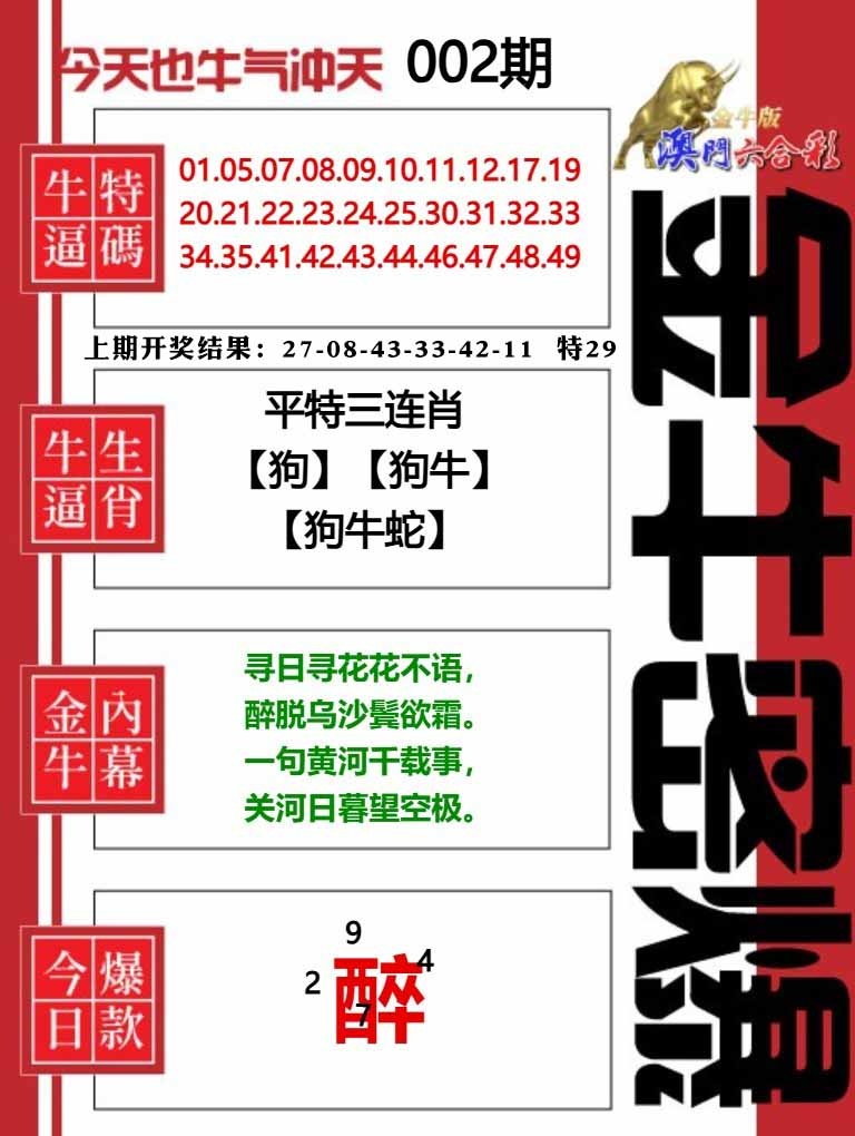 002期金牛密爆[图]